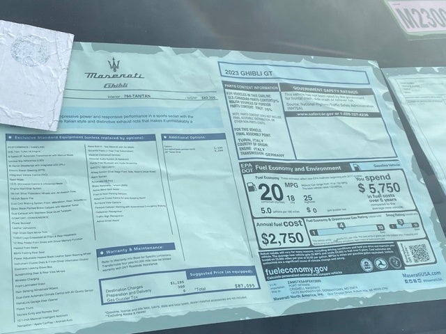 2023 Maserati Ghibli GT