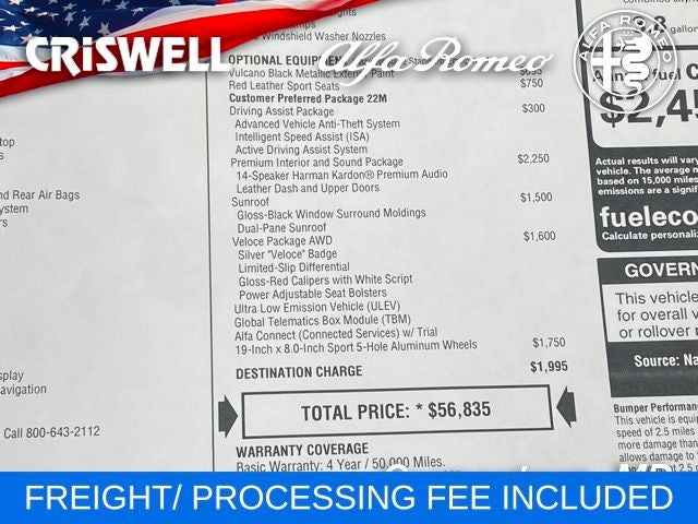 2025 Alfa Romeo Giulia GIULIA AWD