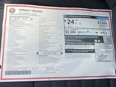 2025 Alfa Romeo Tonale TONALE AWD