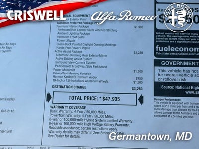 2026 Alfa Romeo Tonale TONALE SPRINT AWD