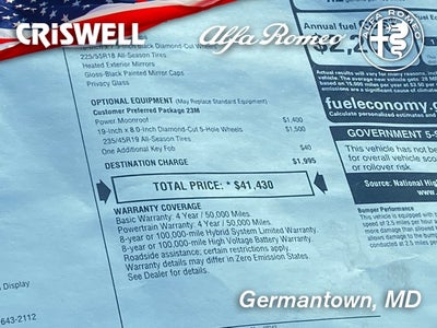 2025 Alfa Romeo Tonale TONALE AWD