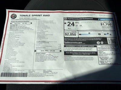 2026 Alfa Romeo Tonale TONALE SPRINT AWD