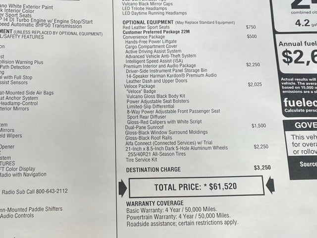 2025 Alfa Romeo Stelvio STELVIO AWD