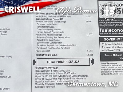 2024 Alfa Romeo Tonale TONALE VELOCE EAWD